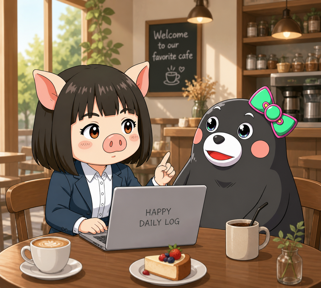 カフェでブログについて語るぶーリエとリエモン